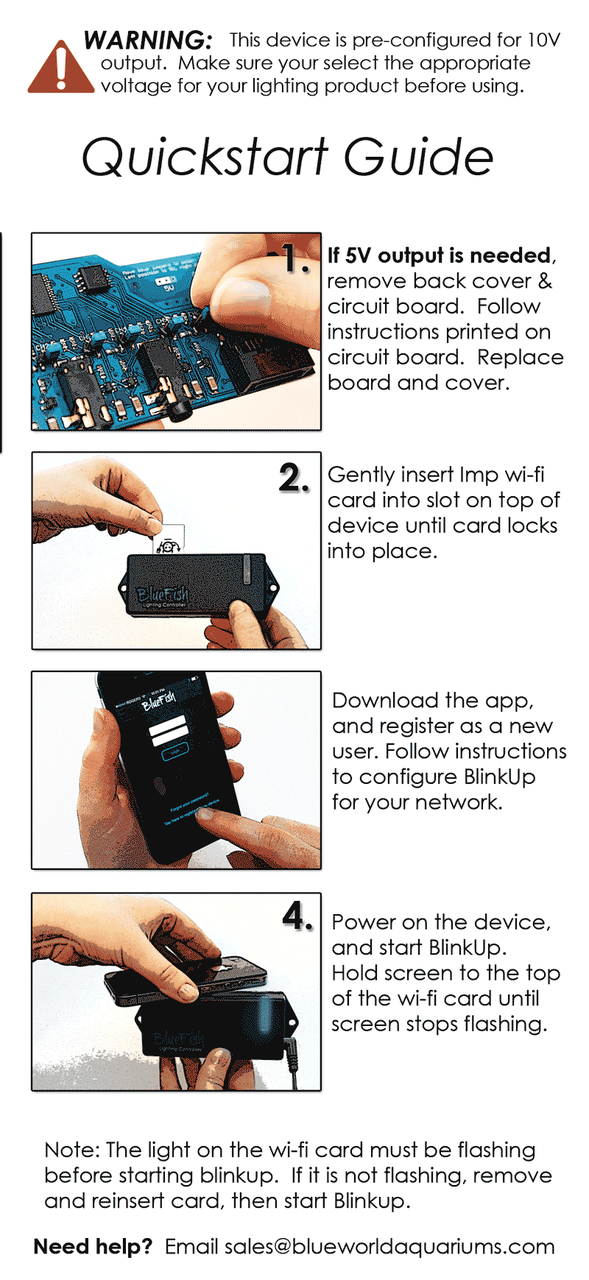 Bluefish LED CONTROLLER - With Phone App