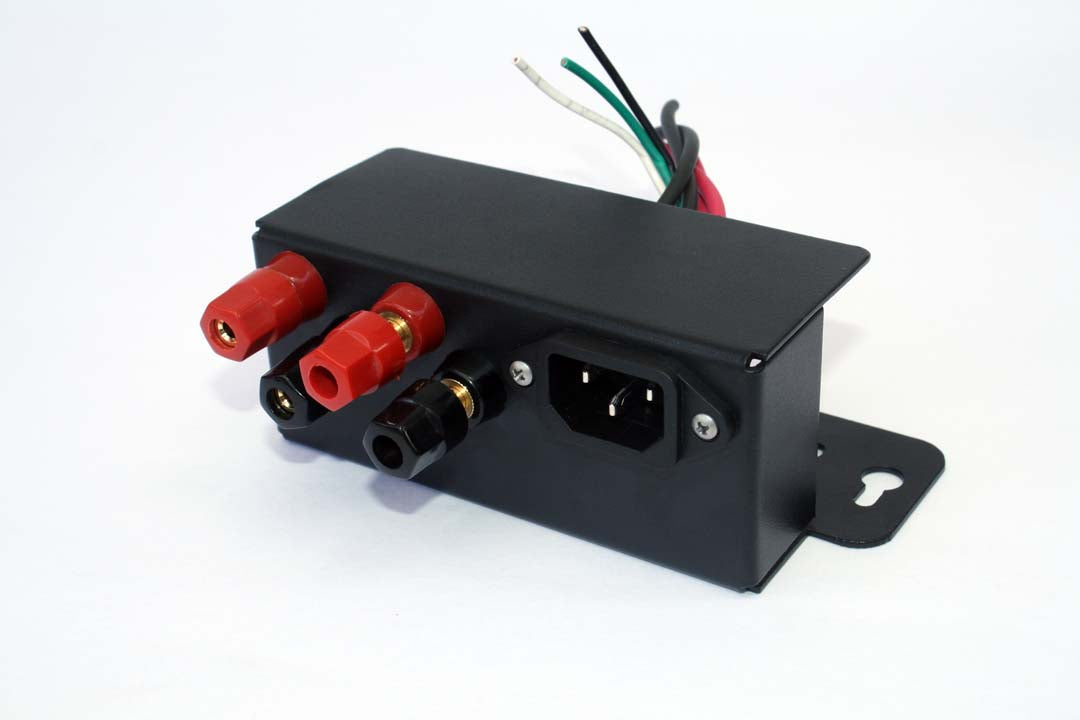 Power supply cover with power cable and connector