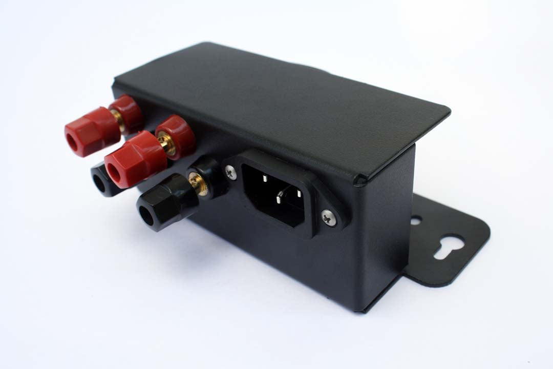 Power supply cover with power cable and connector