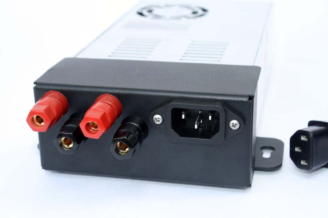 Power supply cover with power cable and connector